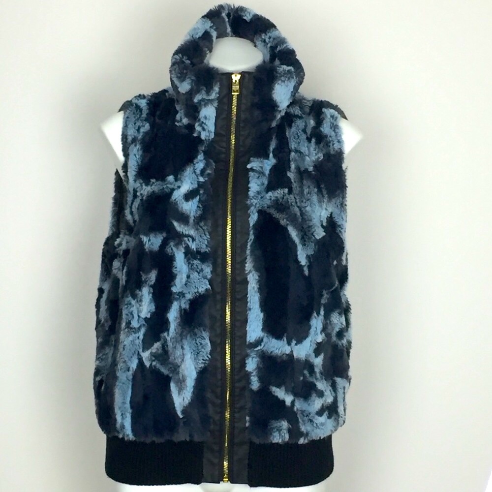 ANDREW MARC FAUX FUR VEST